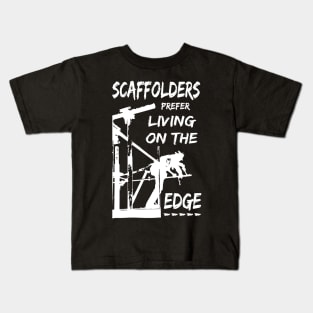 Living On The Edge Kids T-Shirt